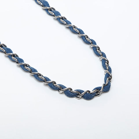 極美品 シャネル CHANEL 30番台 2020-2021 デニム ミニ マトラッセ ショルダーバッグ  ブルー WS20046