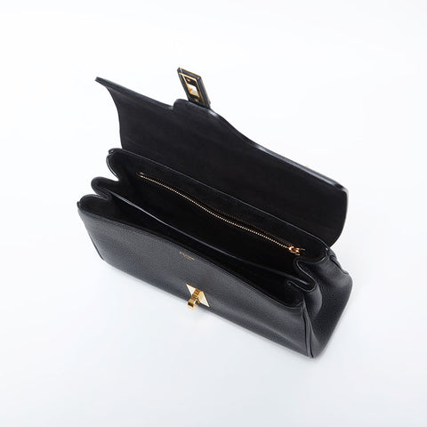 CELINE Teen Soft 16 Leather Shoulder Bag black WS20047
