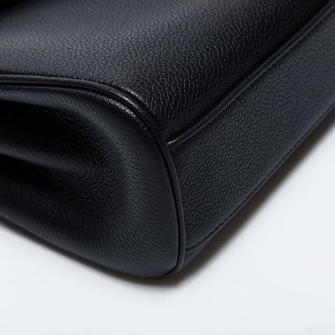 極美品 セリーヌ CELINE ティーンソフト16 レザー ショルダーバッグ ブラック WS20047