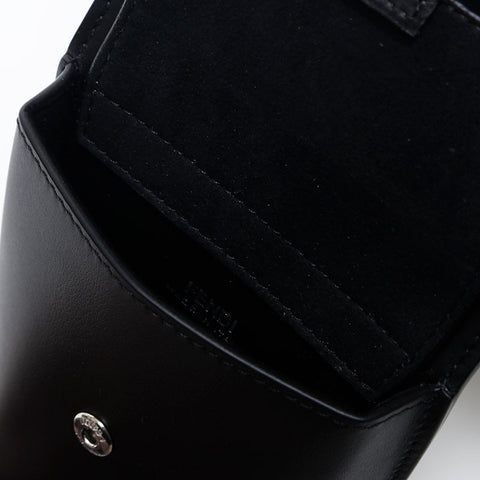 FENDI Leather Waist Pouch Waist bag black WS20051