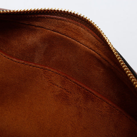 CELINE Leather Mini Triomphe Shoulder Bag Brown WS20052