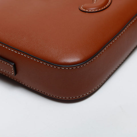 CELINE Leather Mini Triomphe Shoulder Bag Brown WS20052