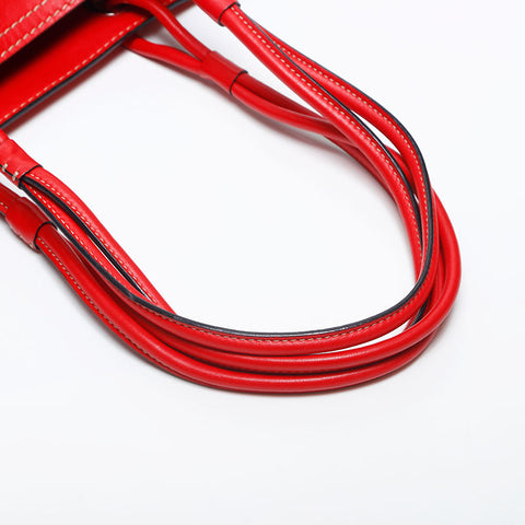 LOEWE logo leather Tote Bag Red WS20054