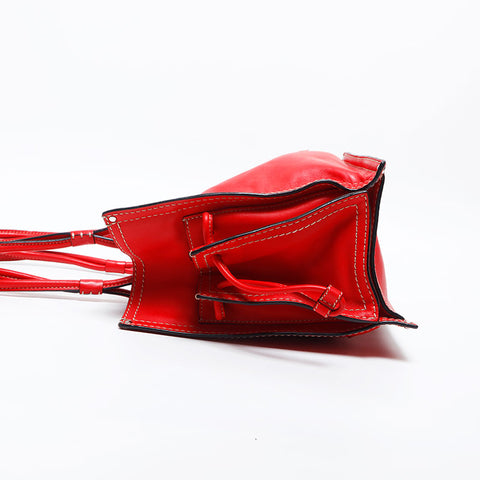 LOEWE logo leather Tote Bag Red WS20054