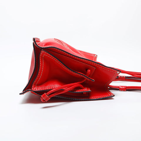LOEWE logo leather Tote Bag Red WS20054