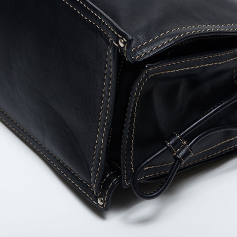 LOEWE logo leather Tote Bag black WS20055