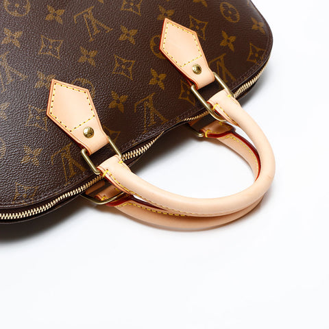 LOUIS VUITTON 2002 Monogram Alma PM Handbag Brown WS20058