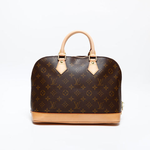 LOUIS VUITTON 2002 Monogram Alma PM Handbag Brown WS20058