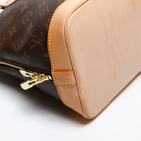 LOUIS VUITTON 2002 Monogram Alma PM Handbag Brown WS20058