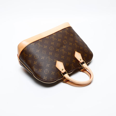LOUIS VUITTON 2002 Monogram Alma PM Handbag Brown WS20058