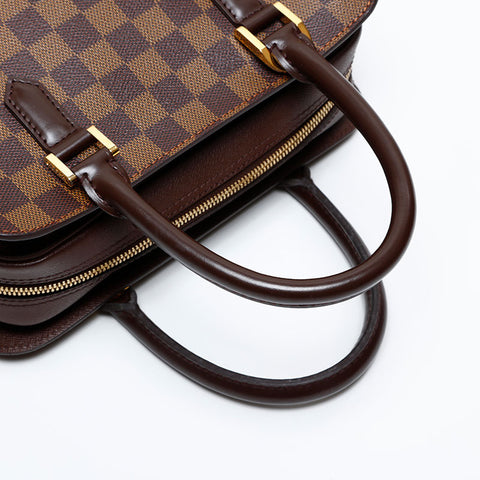 LOUIS VUITTON Damier Triana made in 2002 Handbag Brown WS20059