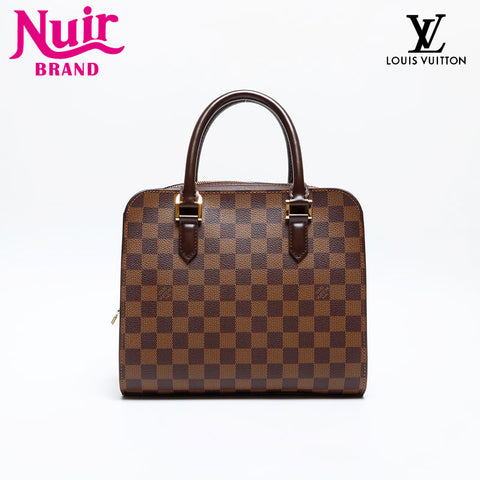 LOUIS VUITTON Damier Triana made in 2002 Handbag Brown WS20059