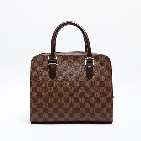 LOUIS VUITTON Damier Triana made in 2002 Handbag Brown WS20059