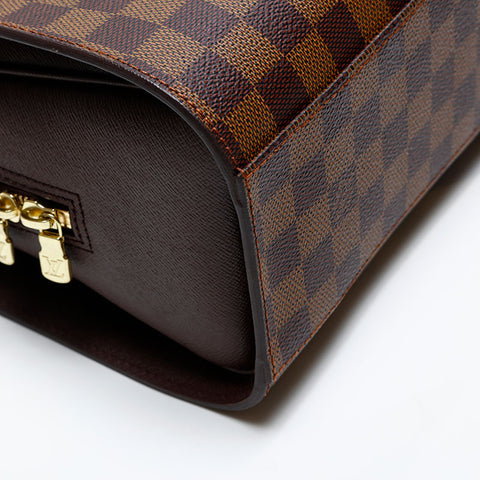 LOUIS VUITTON Damier Triana made in 2002 Handbag Brown WS20059