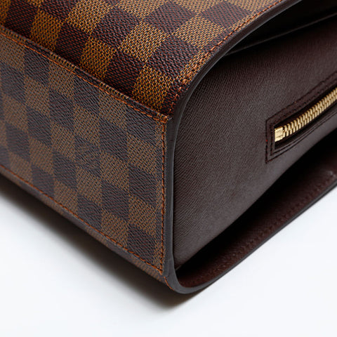 LOUIS VUITTON Damier Triana made in 2002 Handbag Brown WS20059