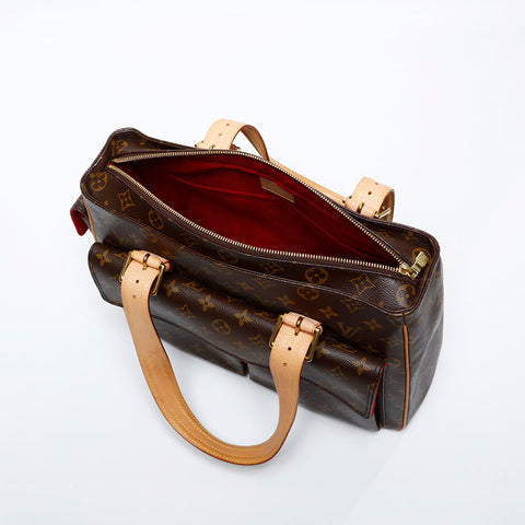 LOUIS VUITTON 2005 Monogram Multiplicite Handbag Brown WS20060