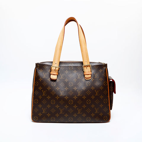 LOUIS VUITTON 2005 Monogram Multiplicite Handbag Brown WS20060