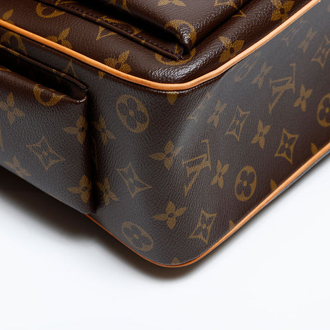 LOUIS VUITTON 2005 Monogram Multiplicite Handbag Brown WS20060