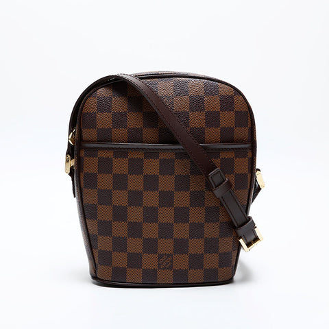 LOUIS VUITTON 2003 Damier Ipanema PM Shoulder Bag Brown WS20061