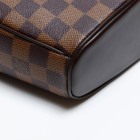 LOUIS VUITTON 2003 Damier Ipanema PM Shoulder Bag Brown WS20061