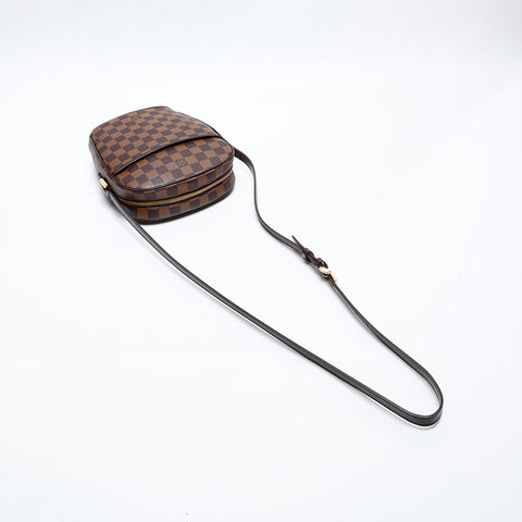 LOUIS VUITTON 2003 Damier Ipanema PM Shoulder Bag Brown WS20061