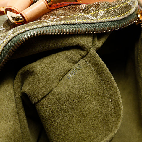 ルイ・ヴィトン LOUIS VUITTON 2006年製 モノグラム デニム ネオスピーディ ハンドバッグ グリーン WS20063
