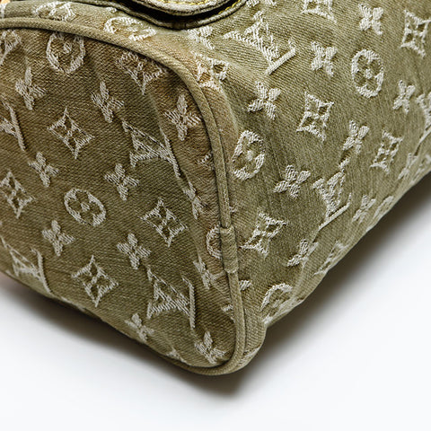 ルイ・ヴィトン LOUIS VUITTON 2006年製 モノグラム デニム ネオスピーディ ハンドバッグ グリーン WS20063