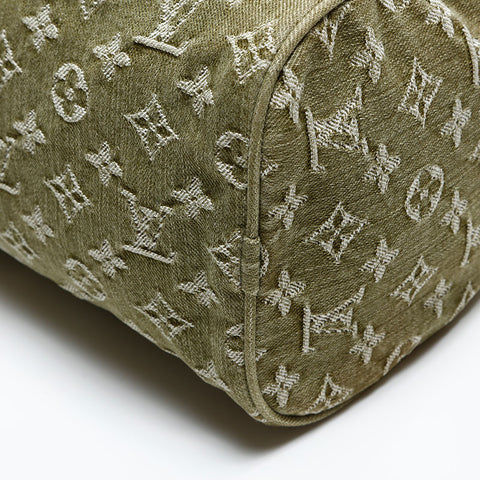 ルイ・ヴィトン LOUIS VUITTON 2006年製 モノグラム デニム ネオスピーディ ハンドバッグ グリーン WS20063