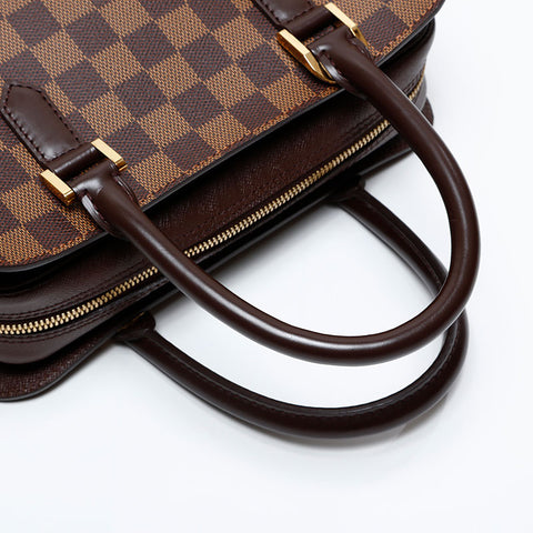 LOUIS VUITTON Damier Triana made in 2003 Handbag Brown WS20067