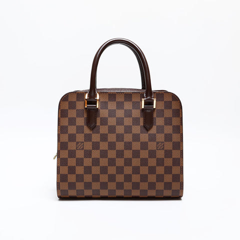 LOUIS VUITTON Damier Triana made in 2003 Handbag Brown WS20067