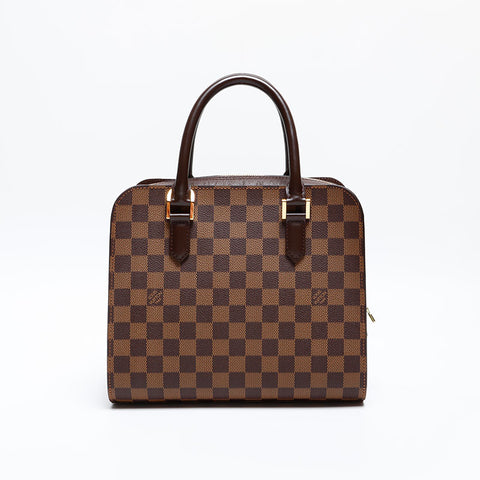 LOUIS VUITTON Damier Triana made in 2003 Handbag Brown WS20067