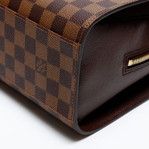 LOUIS VUITTON Damier Triana made in 2003 Handbag Brown WS20067