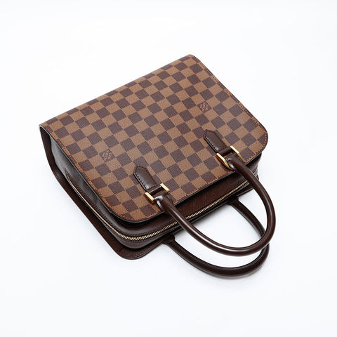 LOUIS VUITTON Damier Triana made in 2003 Handbag Brown WS20067