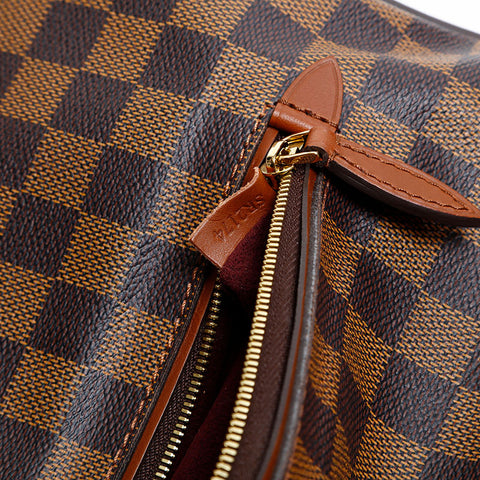LOUIS VUITTON Damier Diane 2014 Shoulder Bag Brown WS20068