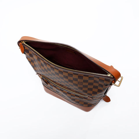 LOUIS VUITTON Damier Diane 2014 Shoulder Bag Brown WS20068
