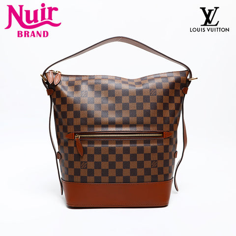 LOUIS VUITTON Damier Diane 2014 Shoulder Bag Brown WS20068