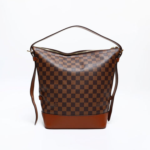 LOUIS VUITTON Damier Diane 2014 Shoulder Bag Brown WS20068