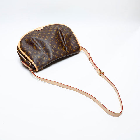 LOUIS VUITTON 2011 Monogram Menilmontant MM Umhängetasche Braun WS20071