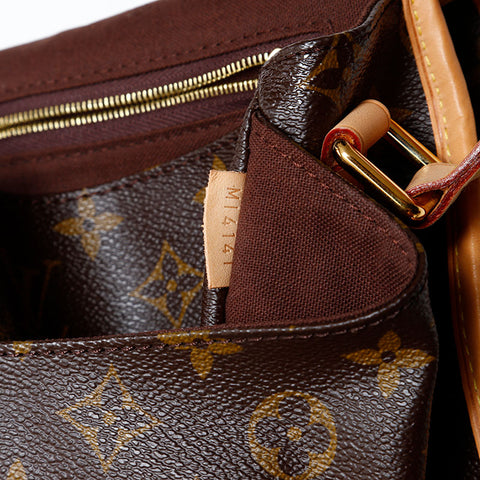 LOUIS VUITTON 2011 Monogram Menilmontant MM Umhängetasche Braun WS20071