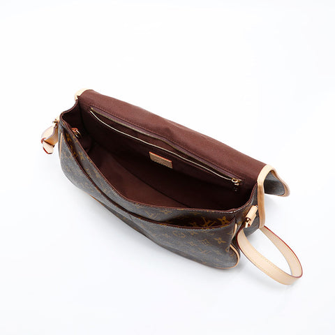 LOUIS VUITTON 2011 Monogram Menilmontant MM Shoulder Bag Brown WS20071