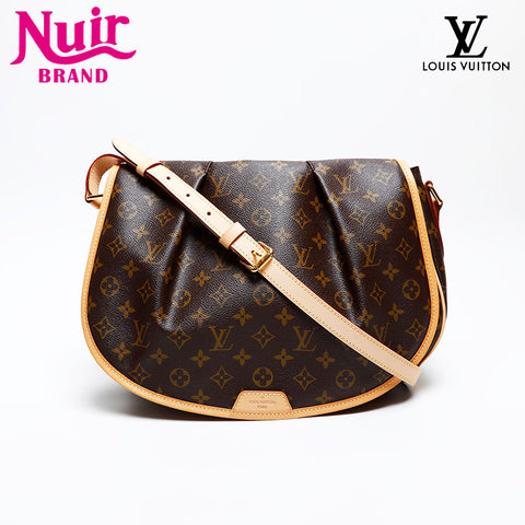 LOUIS VUITTON 2011 Monogram Menilmontant MM Shoulder Bag Brown WS20071