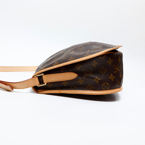 LOUIS VUITTON 2011 Monogram Menilmontant MM Umhängetasche Braun WS20071