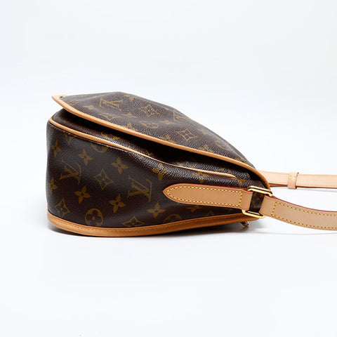LOUIS VUITTON 2011 Monogram Menilmontant MM Umhängetasche Braun WS20071