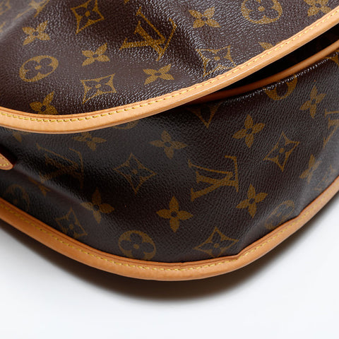 LOUIS VUITTON 2011 Monogram Menilmontant MM Umhängetasche Braun WS20071