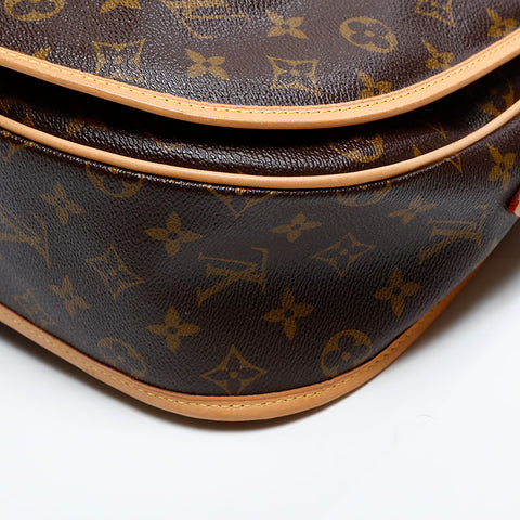 LOUIS VUITTON 2011 Monogram Menilmontant MM Umhängetasche Braun WS20071
