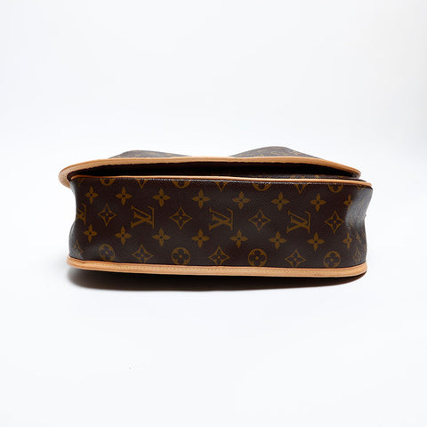 LOUIS VUITTON 2011 Monogram Menilmontant MM Umhängetasche Braun WS20071