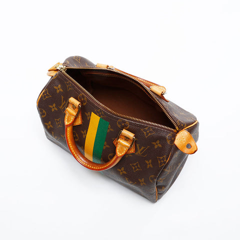 LOUIS VUITTON 2009 Monogram Speedy 25 Handbag Brown WS20072