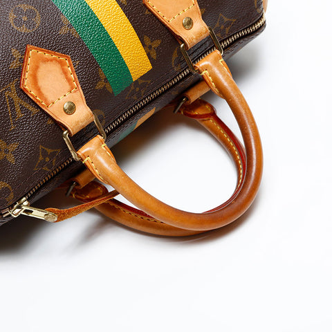 LOUIS VUITTON 2009 Monogram Speedy 25 Handbag Brown WS20072