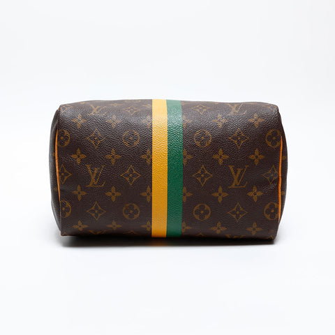 LOUIS VUITTON 2009 Monogram Speedy 25 Handbag Brown WS20072