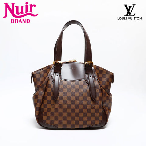 LOUIS VUITTON 2010 Damier Verona MM Shoulder Bag Brown WS20073
